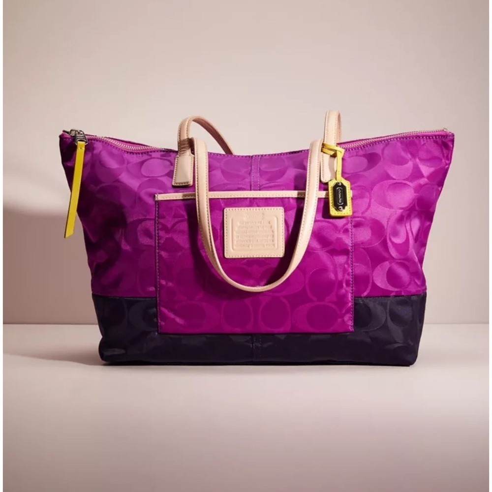 Coach legacy weekend east west‎ zip Tote Bag purse